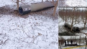 Precizările Ministerului Apărării, după ce geniștii au făcut verificări la Briceni, acolo unde au căzut componente ale unei rachete