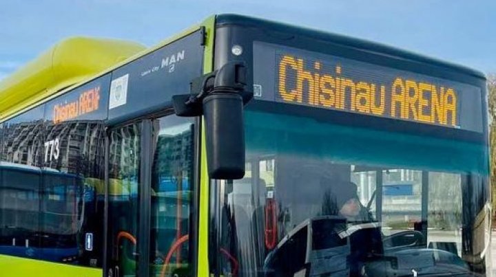 Transport public pentru cei care vor merge la inaugurarea Arenei Chişinău. Cât va costa şi cum va circula autobuzul de pe cursa specială