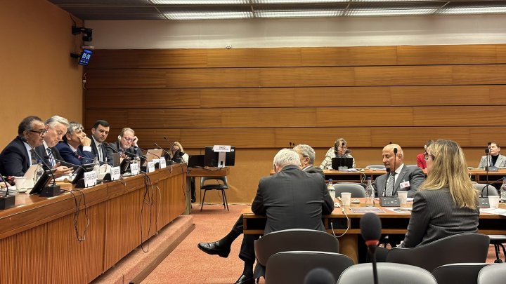 Chiril Gaburici a participat la o reuniune oficială la Geneva. Fostul premier a ținut un discurs privind strategiile globale de sănătate (FOTO)