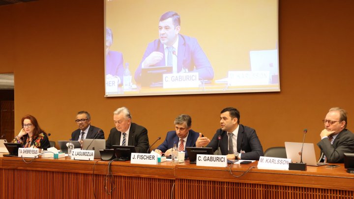 Chiril Gaburici a participat la o reuniune oficială la Geneva. Fostul premier a ținut un discurs privind strategiile globale de sănătate (FOTO)