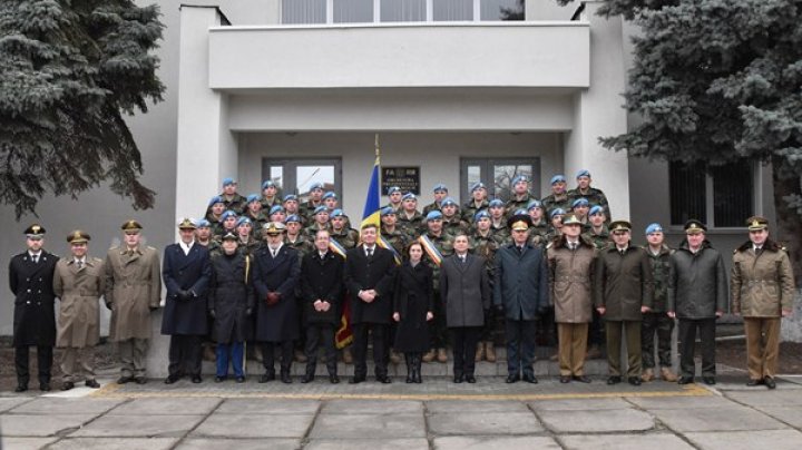 Primul contingent al Armatei Naționale a fost detașat în Liban. La ceremonie a participat și președintele Maia Sandu (FOTO/ VIDEO)