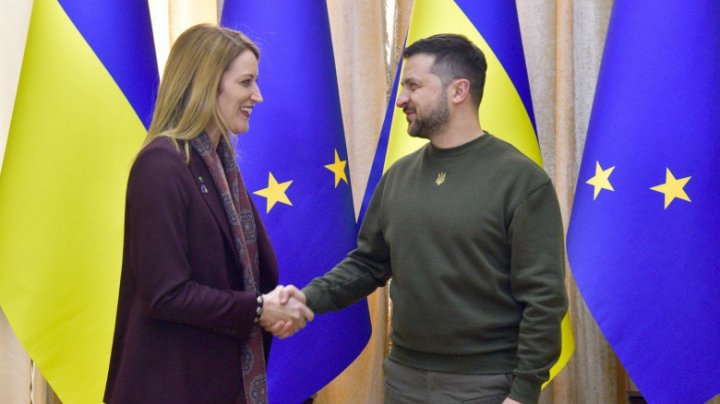 Zelenski şi Metsola speră ca Ucraina să poată începe negocierile de aderare la UE anul acesta 