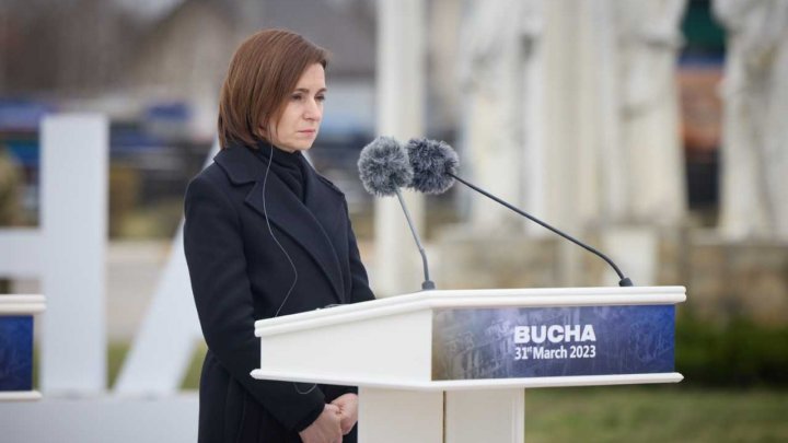 Comemorarea victimelor de la Bucea. Maia Sandu a depus flori alături de Volodimir Zelenski (FOTO)