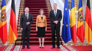 Maia Sandu după întrevederea cu Klaus Iohannis și Olaf Scholz: Moldova se ține dreaptă. Am devenit mai puternici