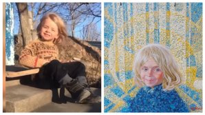 "Soarele Ucrainei", pictat la Chişinău de artistul Valeriu Jabinschi. Opera ascunde o poveste emoţionantă