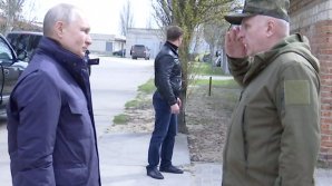 (VIDEO) Vladimir Putin a mers în vizită pe front. El a vizitat regiunile ucrainene, Herson și Lugansk