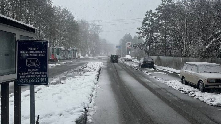 Ninsoare anevoioasă. Se circulă DIFICIL spre și dinspre România (FOTO/VIDEO)