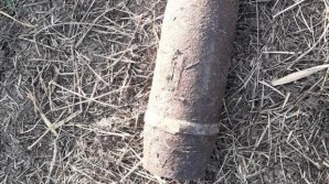 Obuz din perioada războiului, găsit în apropiere de vama Costeşti