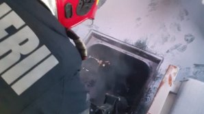 Momente de panică pentru călători! Un tren în care se aflau 100 de pasageri a luat FOC, în județul Cluj