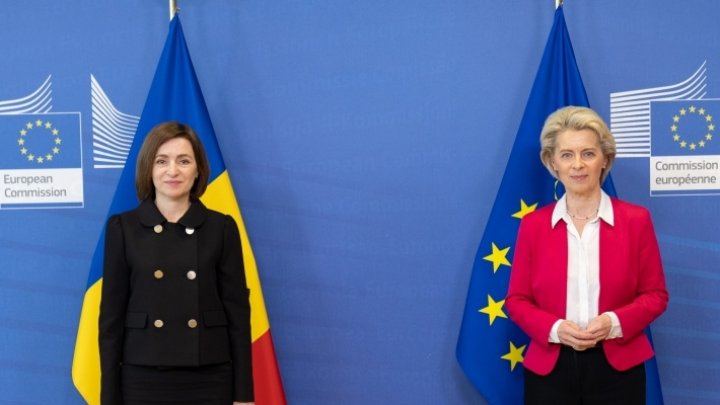 Maia Sandu și Ursula von der Leyen vor susține astăzi o conferință de presă comună