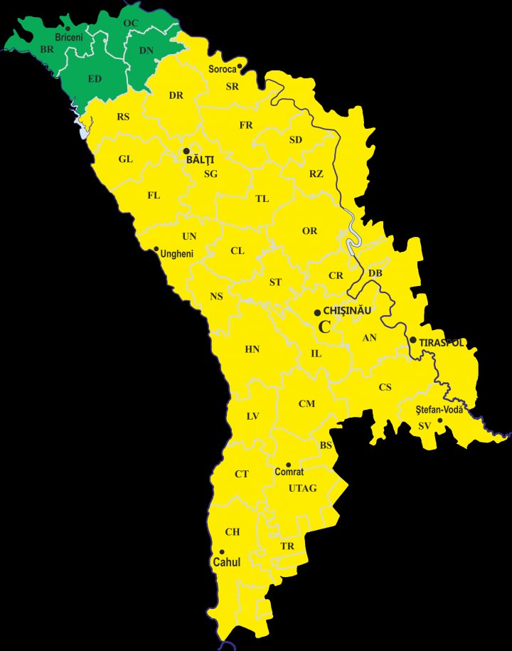 În mai multe regiuni din țară a plouat cu grndină. Meteorologii anunță vreme instabilă și în următoarele zile