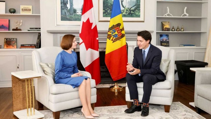 Maia Sandu, vizită la Ottawa. Despre ce a discutat cu premierul Justin Trudeau (FOTO)