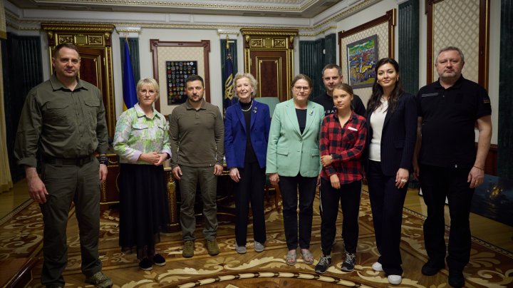 VIDEO Greta Thunberg, la Kiev. Despre ce a discutat cu Volodimir Zelenski