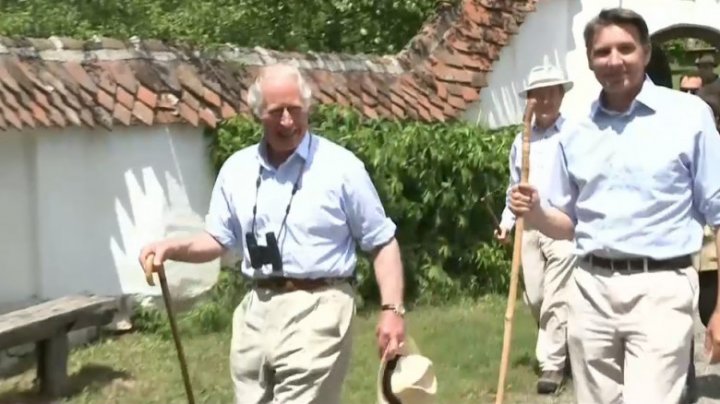 Regele Charles, la picnic cu românii din Valea Zălanului. A fost întâmpinat cu flori, dulceaţă şi bucurie (FOTO/VIDEO)