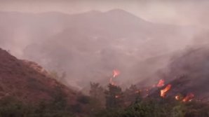 Un nou incendiu de vegetaţie a izbucnit marţi după-amiază în sud-estul insulei Rodos. Pompierii  fac un apel la ajutor urgent