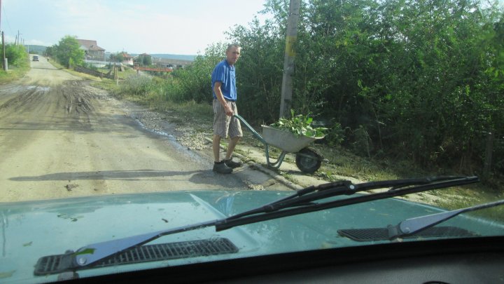 FOTO/VIDEO "Grindina era ca o cireaşă." Ploaia a făcut PRĂPĂD în raionul Călăraşi, a distrus grădini şi drumuri