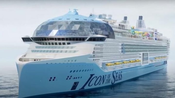 VIDEO Cel mai mare vas de croazieră din lume a fost lansat la apă. Vezi cum arată și care este principala atracție a navei