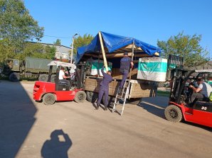 VIDEO/FOTO Un nou lot de ajutoare cu materiale de construcție a ajuns în raionul Soroca