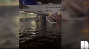 VIDEO. Zeci de zboruri, anulate pe aeroportul din Frankfurt din cauza inundațiilor