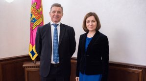 Maia Sandu, întrevedere de ADIO cu Steven Fisher. Ambasadorul britanic şi-a încheiat misiunea diplomatică în Republica Moldova