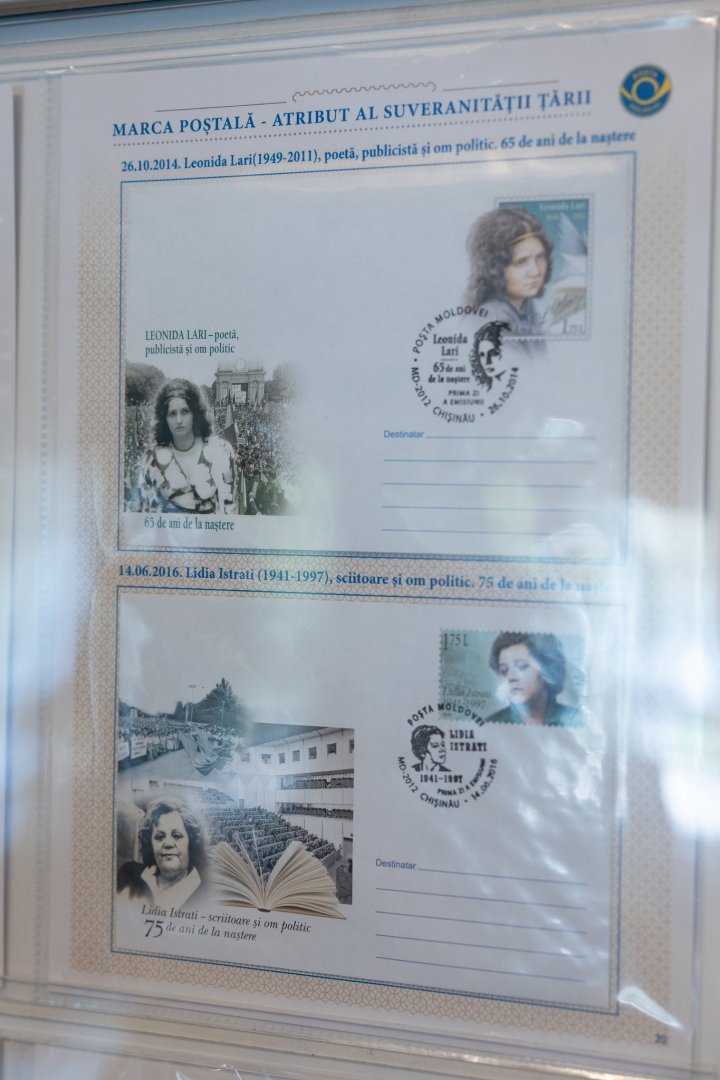 FOTO O colecție rară de mărci, plicuri și cărți poștale, expuse în Parlament