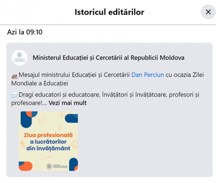 „Masaj” de la Ministrul Educației Dan Perciun pentru profesori