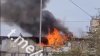 (VIDEO) Incendiu PUTERNIC pe o stradă din Chişinău. Au intervenit 5 echipaje de pompieri