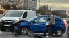 Accident VIOLENT în centrul Capitalei. Un automobil a fost grav avariat