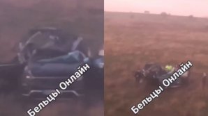 Accident grav în raionul Făleşti. S-a răsturnat cu maşina şi a ajuns pe un câmp