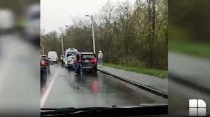 ACCIDENT GRAV la Ciocana. Două automobile s-au lovit violent. O pasageră, transportată la spital
