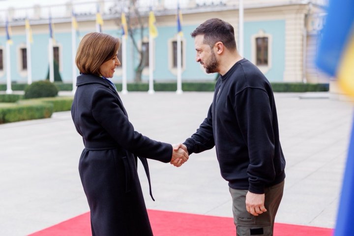 ( FOTO) Maia Sandu, după întâlnirea cu Volodimir Zelenski: "Am avut o discuție productivă”