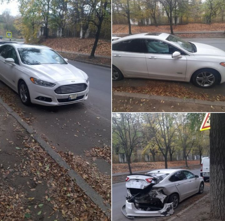 (VIDEO/FOTO) Două automobile s-au lovit violent în cartierul Telecentru al Capitalei