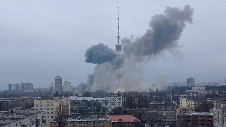 Kiev sub atac cu rachete: Explozii puternice zguduie capitala Ucrainei