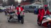 Sărbătoare și voie bună! Moși Crăciun pe motociclete, pe străzile Capitalei VIDEO