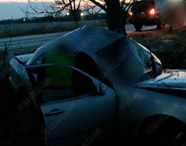 ACCIDENT FATAL. Un bărbat a murit, după ce s-a izbit cu mașina într-un copac. Pasagera a fost transportată la spital (VIDEO)