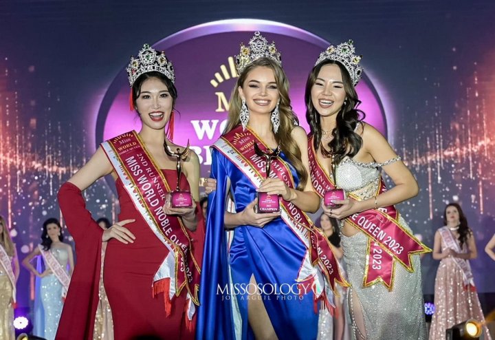 A făcut furori în Malaezia. Moldoveanca Maria Solonari, Miss World Noble Queen 2023 (FOTO/VIDEO)