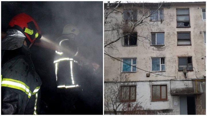 INCEDIU într-un apartament din Briceni. Proprietarul, la spital. Locatarii din bloc, dintre care doi minori, EVACUAŢI