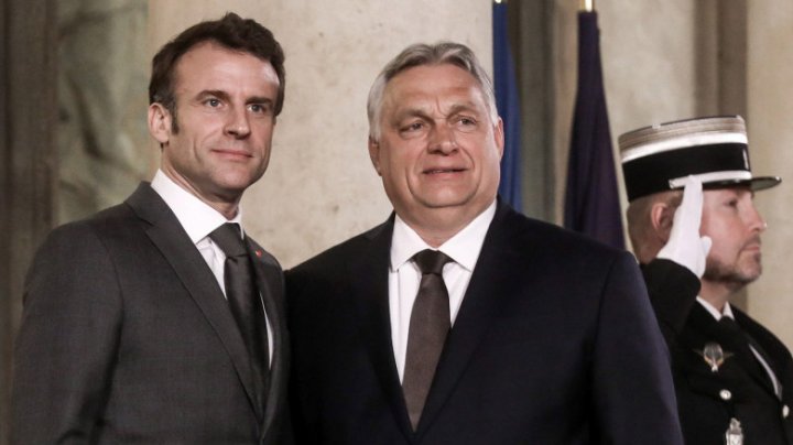 Emmanuel Macron se va întâlni cu Viktor Orban, care a amenințat că blochează negocierile de aderare a Ucrainei la UE  