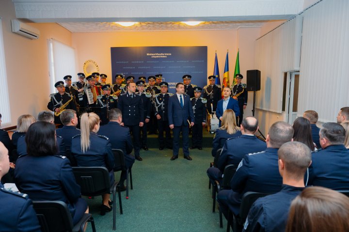 (FOTO) Noul șef al Poliției de Frontieră, Ruslan Galușca, prezentat colectivului instituţiei