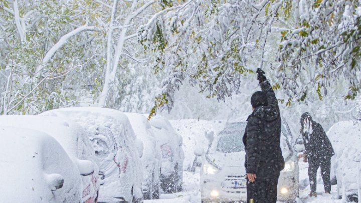 Peisaj de iarnă în aproape toată țara. Un val de aer polar aduce ninsori puternice și viscol în România