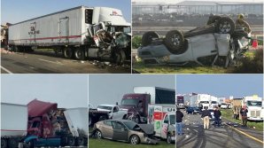 Accident mortal pe o șosea din SUA: 35 de vehicule implicate, 2 morți și 9 răniți
