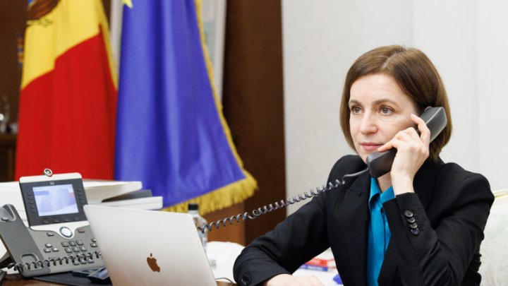 Preşedintele Maia Sandu a vorbit la telefon cu Comisarul UE pentru Buget și Administrație, Johannes Hahn. Ce au discutat