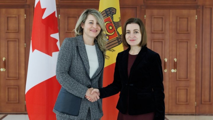 Preşedintele Maia Sandu, întâlnire cu ministra de Externe a Canadei, Mélanie Joly.  S-a discutat despre relaţiile bilaterale şi susţinerea pentru Ucraina