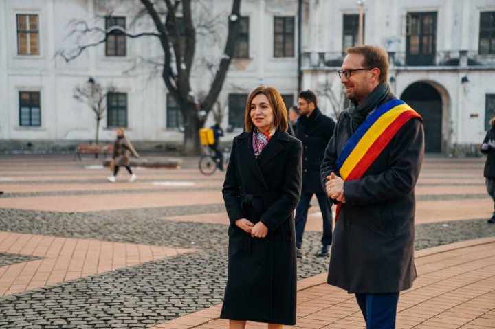 (FOTO)Preşedintele Maia Sandu despre Timişoara:„ Un bun exemplu a ceea ce reprezintă Europa: libertate și bunăstare, locuri de muncă decente”