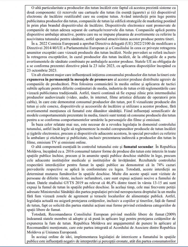 VEŞTI PROASTE pentru fumători. Lista spaţiilor din Moldova unde va fi INTERZIS fumatul va fi extinsă (DOC)