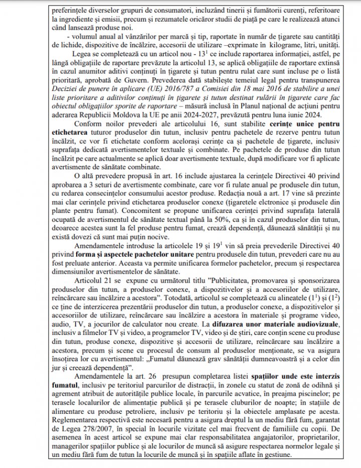 VEŞTI PROASTE pentru fumători. Lista spaţiilor din Moldova unde va fi INTERZIS fumatul va fi extinsă (DOC)