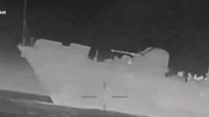 (VIDEO) Cum au scufundat ucrainenii corveta rusească în Marea Neagră cu 6 drone kamikaze