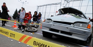 В столичном секторе Рышкановка перевернулся автомобиль