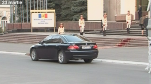 Как Гимпу, Лупу и Филат прибывали на прием по случаю инаугурации