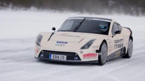 Электромобиль E-RA развил самую большую скорость в зимних условиях